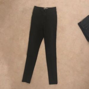 Bullhead Denim Co. Women's Uber High-rise Skinniest Jeans in Washed Black Color